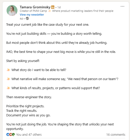 Treat Your Job Like a Case Study