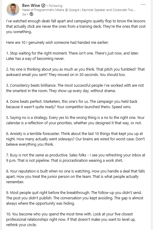 10 Lessons I Wish someone Handed Me Earlier