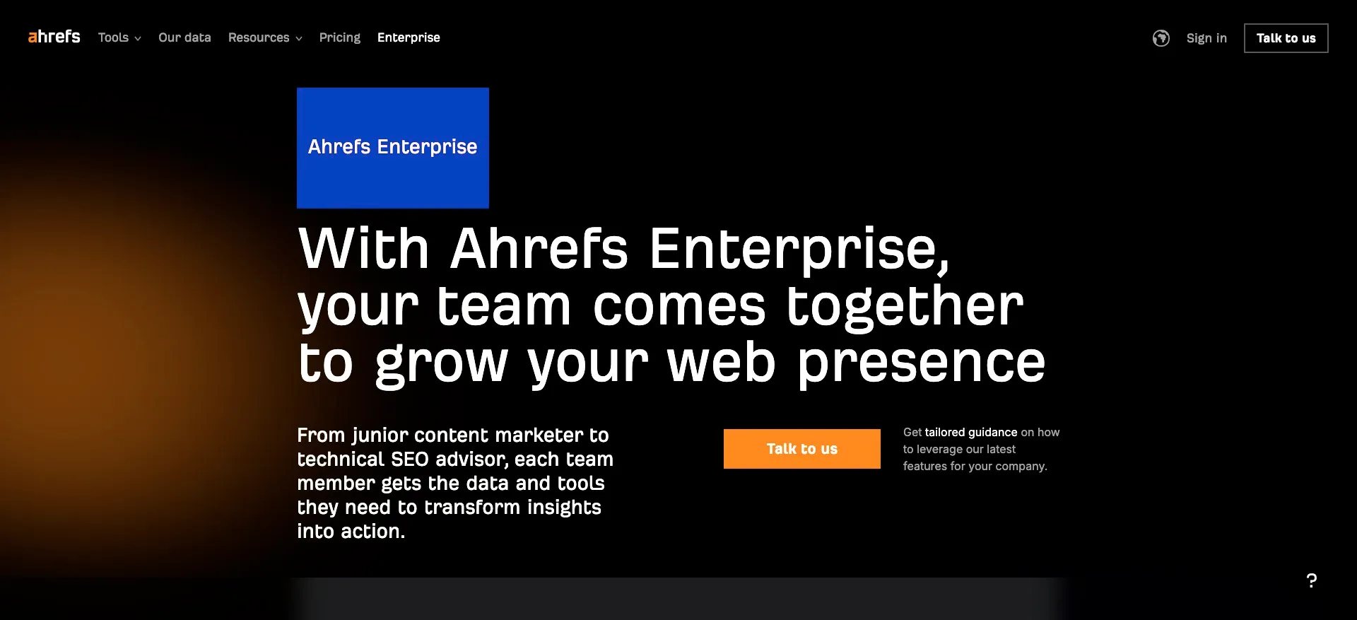 Ahrefs for Enterprises | Ahrefs
