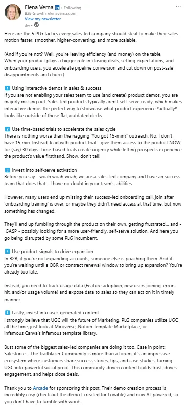 PLG For Sales Led Companies 