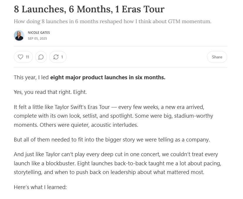 8 Launches, 6 Months, 1 Eras Tour