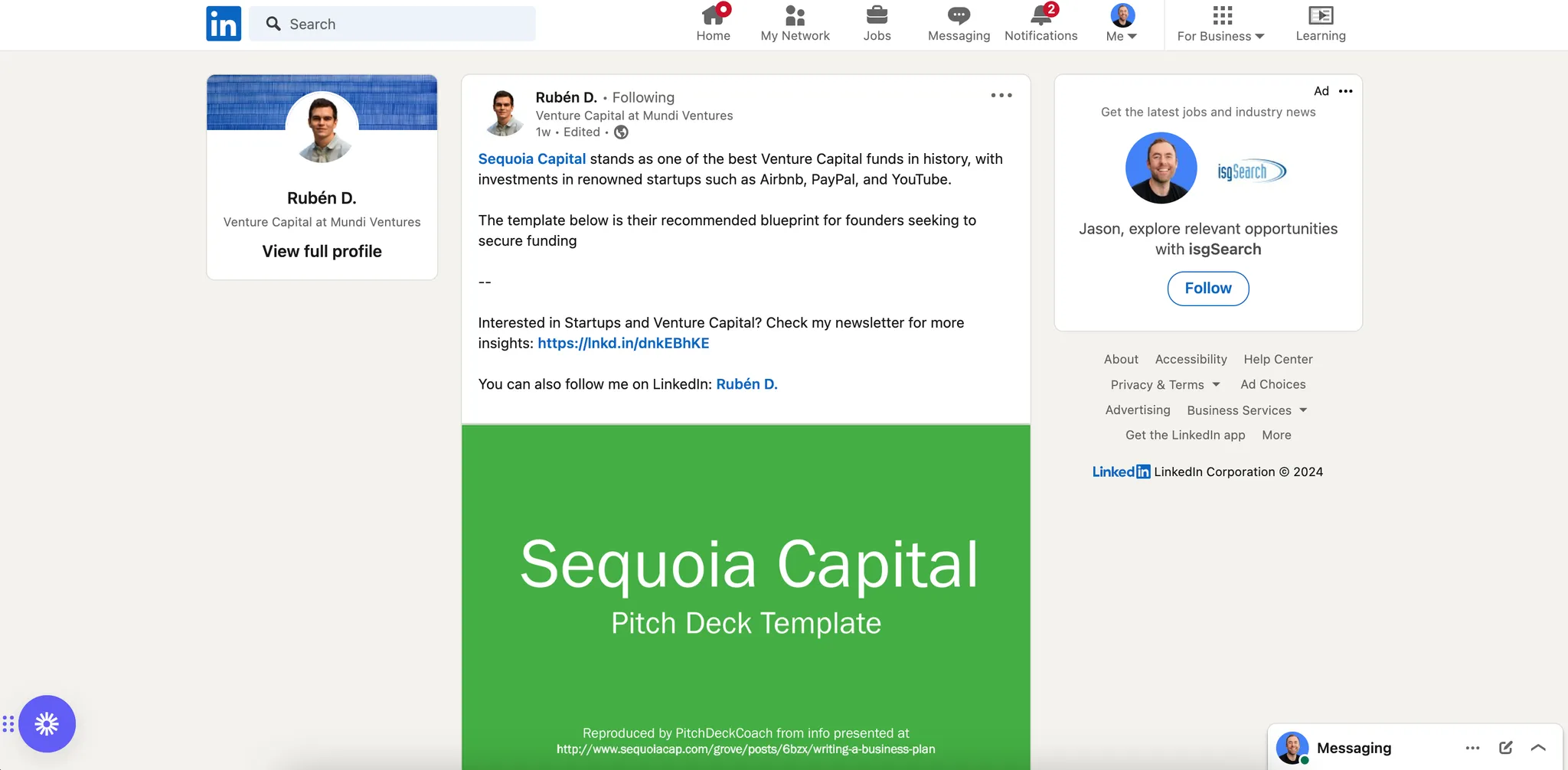 Pitch Deck Template - Sequoia Capital