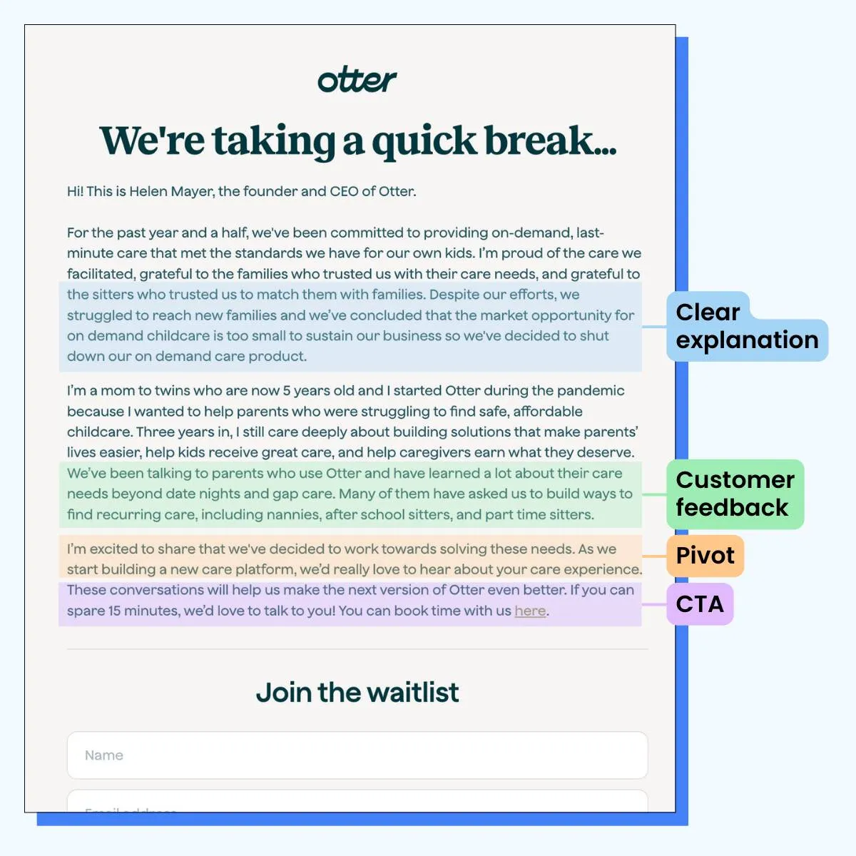 Announcing Your Pivot