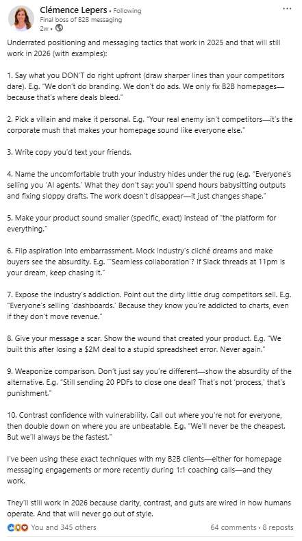 10 Underrated Positioning and Messaging Tactics