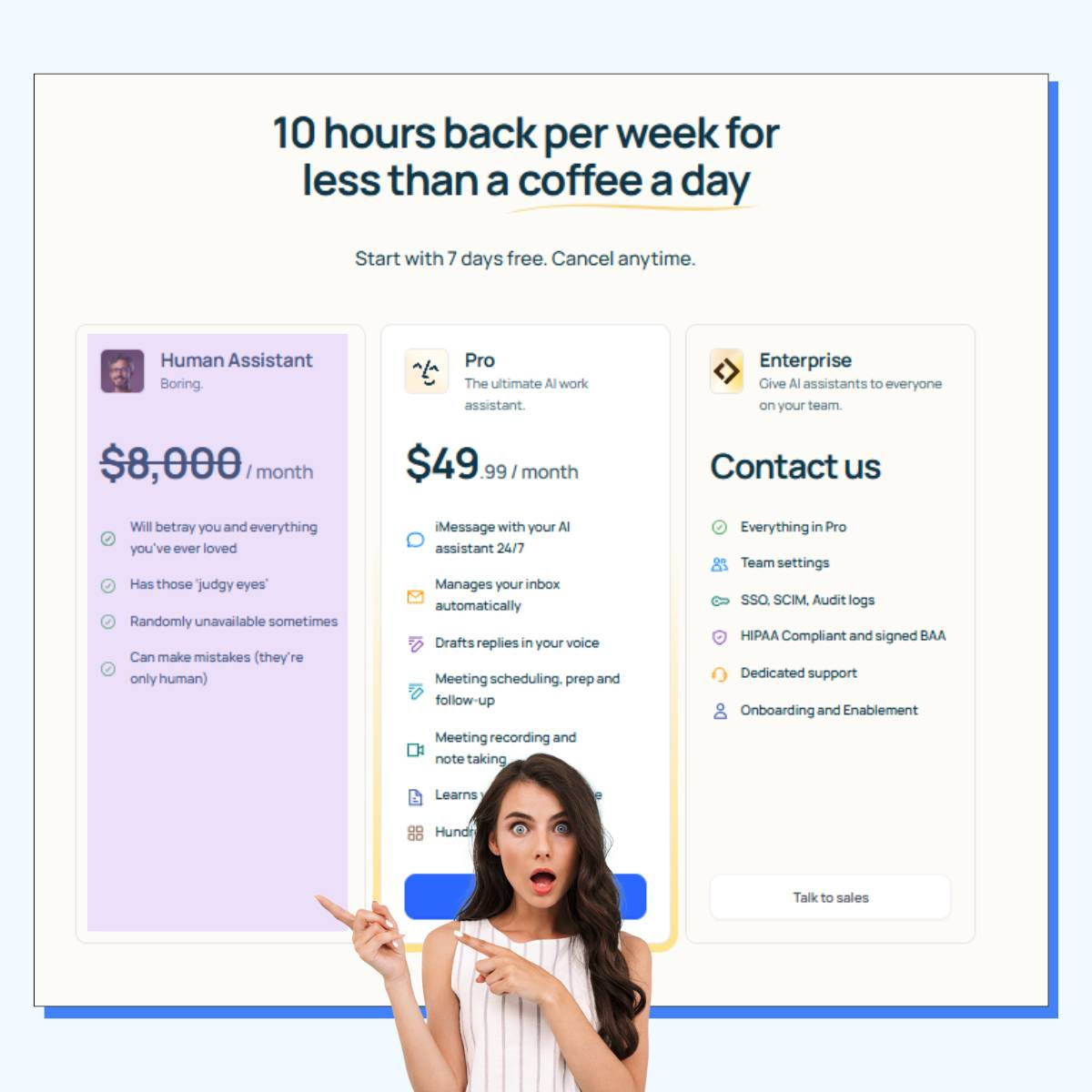 The Pricing Section That Positions